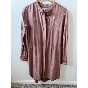 Wilfred Aritizia hidden button down dress women's size small